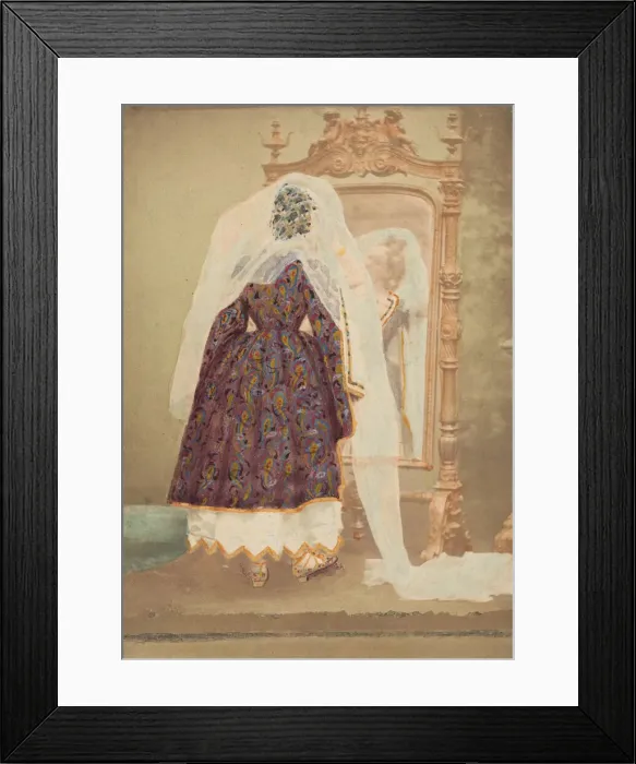 Framed Print : [La Comtesse in robe de piqueor as Judith (?)], 1860s