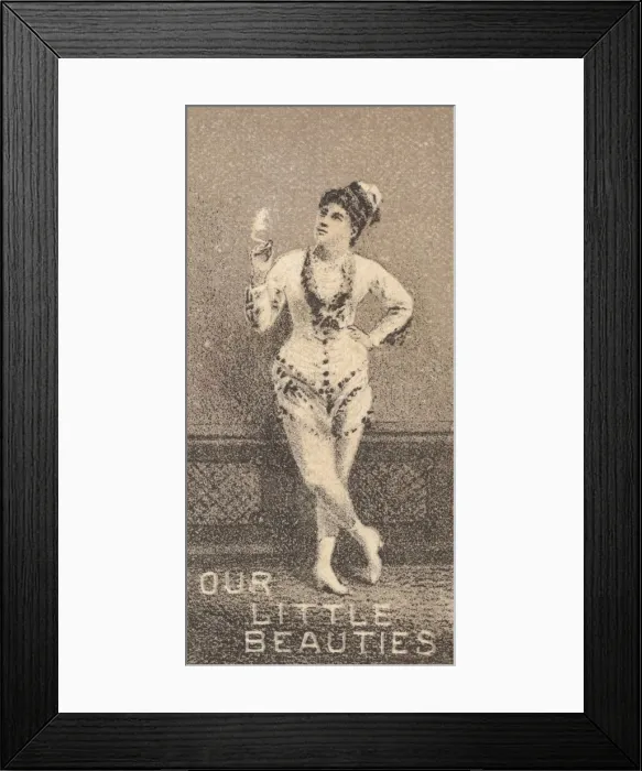 Framed Print : From the Actresses series (N57) promoting Our Little Beauties Cigarettes for Allen & Framed Print : From the Actresses series (N57) promoting Our Little Beauties Cigarettes for Allen &