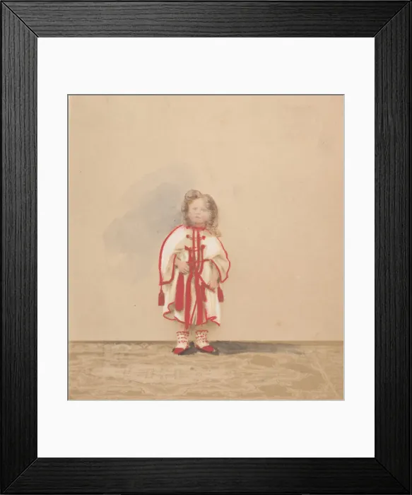 Framed Print : Le bournous (colorie), 1860s. Creator: Pierre-Louis Pierson Framed Print : Le bournous (colorie), 1860s. Creator: Pierre-Louis Pierson