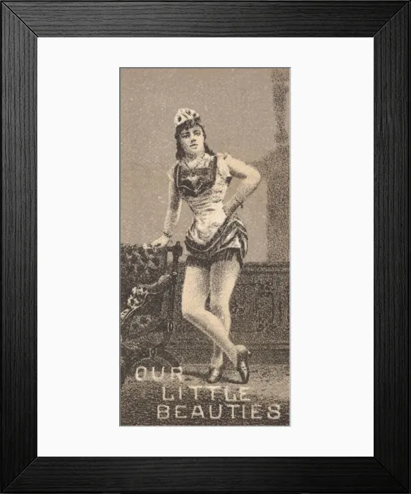 Framed Print : From the Actresses series (N57) promoting Our Little Beauties Cigarettes for Allen & Framed Print : From the Actresses series (N57) promoting Our Little Beauties Cigarettes for Allen &