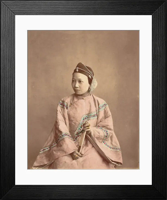 Framed Print : Fille de lanxchow, 1870s. Creator: Baron Raimund von Stillfried Framed Print : Fille de lanxchow, 1870s. Creator: Baron Raimund von Stillfried