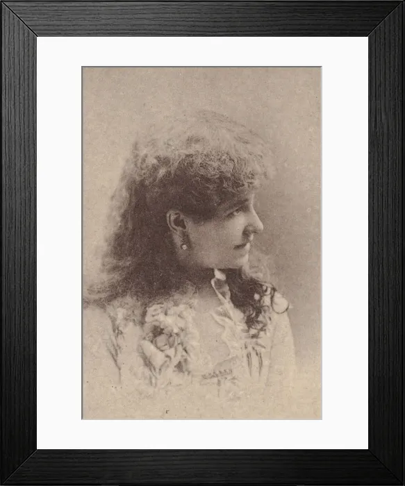 Framed Print : Maggie Mitchell, from the Actresses series (N67) promoting Virginia Brights Cigarettes Framed Print : Maggie Mitchell, from the Actresses series (N67) promoting Virginia Brights Cigarettes