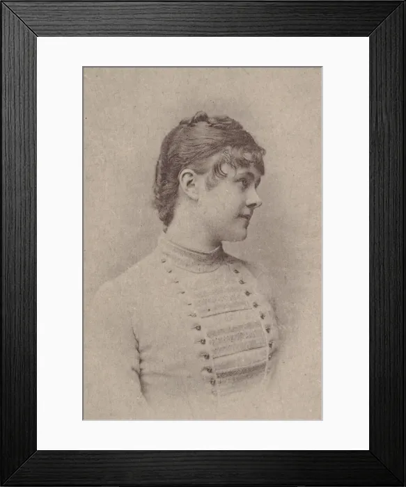 Framed Print : Lili Rupp, from the Actresses series (N67) promoting Virginia Brights Cigarettes for A Framed Print : Lili Rupp, from the Actresses series (N67) promoting Virginia Brights Cigarettes for A