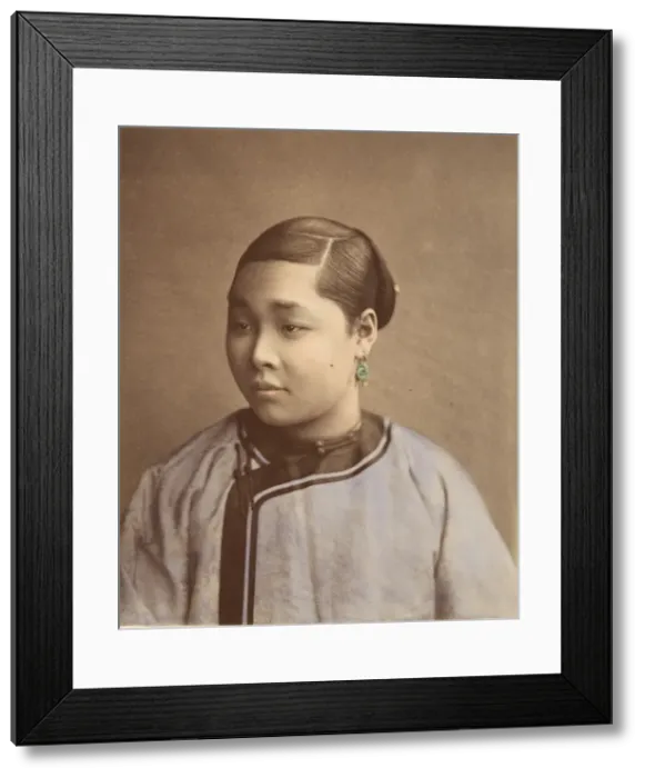 Framed Print : Fille de Shanghai, 1870s. Creator: Baron Raimund von Stillfried Framed Print : Fille de Shanghai, 1870s. Creator: Baron Raimund von Stillfried