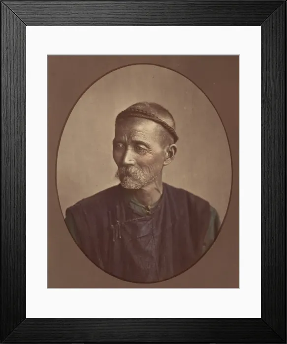 Framed Print : Vieux Chinoise de Canton, 1870s. Creator: Baron Raimund von Stillfried Framed Print : Vieux Chinoise de Canton, 1870s. Creator: Baron Raimund von Stillfried