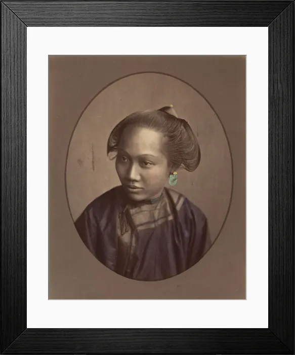 Framed Print : [Woman from Canton], 1870s. Creator: Baron Raimund von Stillfried