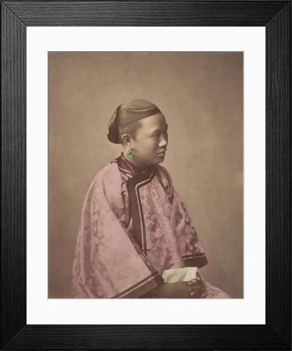 Framed Print : Fille de Shanghai, 1870s. Creator: Baron Raimund von Stillfried Framed Print : Fille de Shanghai, 1870s. Creator: Baron Raimund von Stillfried