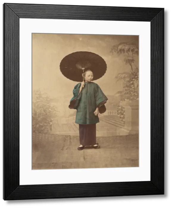Framed Print : Femme de Canton, 1870s. Creator: Baron Raimund von Stillfried Framed Print : Femme de Canton, 1870s. Creator: Baron Raimund von Stillfried