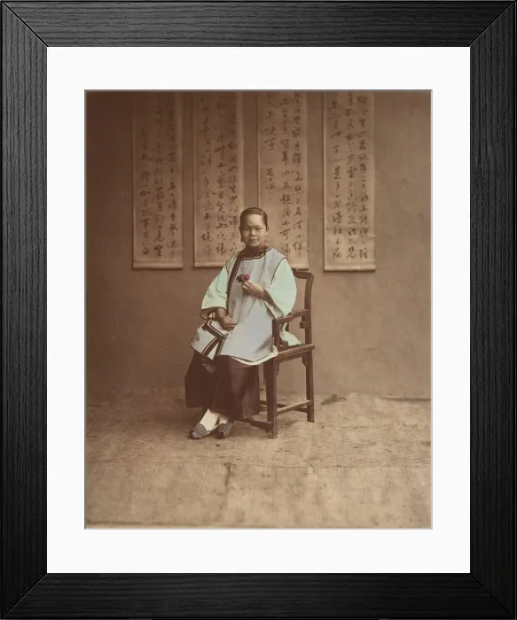 Framed Print : Fille de Shanghai, 1870s. Creator: Baron Raimund von Stillfried Framed Print : Fille de Shanghai, 1870s. Creator: Baron Raimund von Stillfried