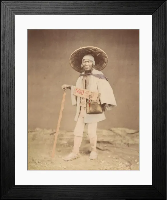 Framed Print : Mendicant Pilgrim, 1870s. Creator: Unknown Framed Print : Mendicant Pilgrim, 1870s. Creator: Unknown