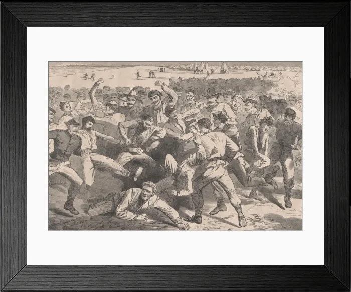 Framed Print : Holiday in Camp - Soldiers Playing Foot-Ball Framed Print : Holiday in Camp - Soldiers Playing Foot-Ball