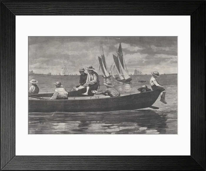 Framed Print : Gloucester Harbor (Harpers Weekly, Vol. XVII), September 27, 1873. Creator: Unknown Framed Print : Gloucester Harbor (Harpers Weekly, Vol. XVII), September 27, 1873. Creator: Unknown