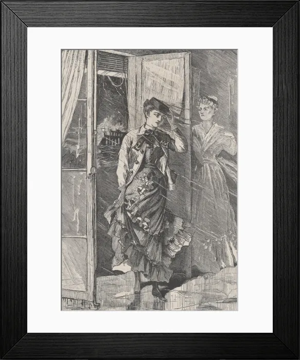 Framed Print : In Came a Storm of Wind, Rain and Spray - and Portia (The Galaxy, An Illustrated Framed Print : In Came a Storm of Wind, Rain and Spray - and Portia (The Galaxy, An Illustrated