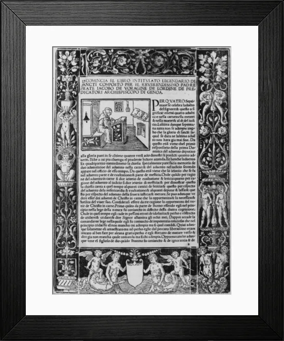 Framed Print : Legendario di sancti, October 20, 1514. October 20, 1514. Creator: Unknown Framed Print : Legendario di sancti, October 20, 1514. October 20, 1514. Creator: Unknown