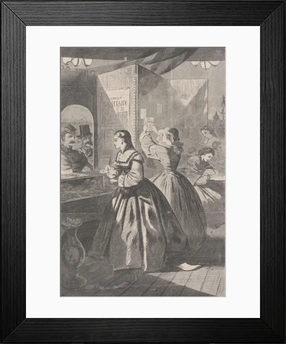 Framed Print : Any Thing for Me, if you Please? Post-Office of the Brooklyn Fair in Aid of the S Framed Print : Any Thing for Me, if you Please? Post-Office of the Brooklyn Fair in Aid of the S
