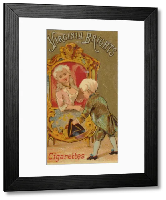 Framed Print : From the Girls and Children series (N64) promoting Virginia Brights Cigarettes for Allen Framed Print : From the Girls and Children series (N64) promoting Virginia Brights Cigarettes for Allen