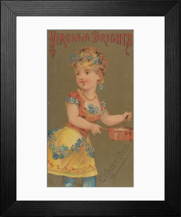 Framed Print : From the Girls and Children series (N64) promoting Virginia Brights Cigarettes for Allen Framed Print : From the Girls and Children series (N64) promoting Virginia Brights Cigarettes for Allen