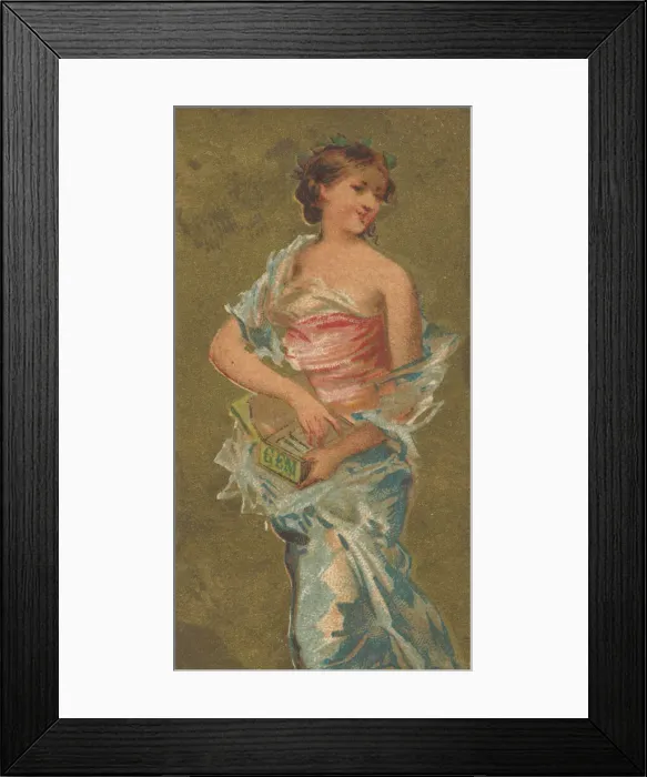 Framed Print : From the Girls and Children series (N65) promoting Richmond Gem Cigarettes for Allen & Framed Print : From the Girls and Children series (N65) promoting Richmond Gem Cigarettes for Allen &