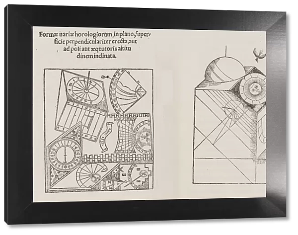Horologiographia, post priorem aeditionem per Sebast. Munsterum, 1533. Creator: Workshop of Hans Holbein the Younger