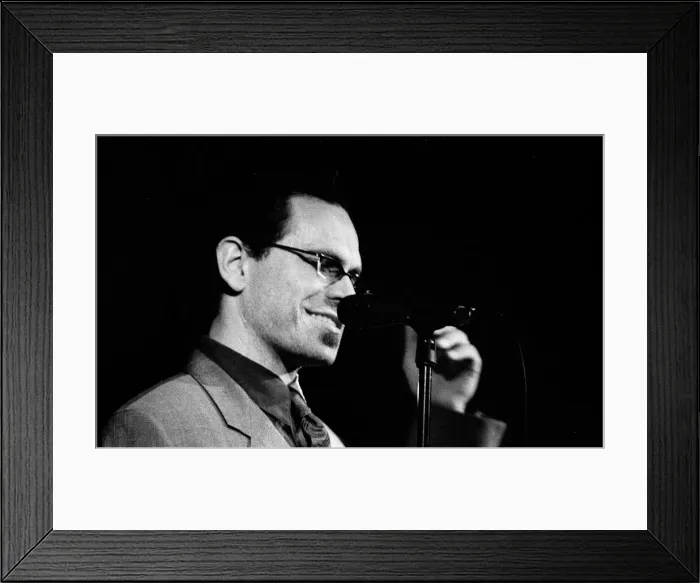 Framed Print : Kurt Elling, Pizza on the Park, London, Feb 2002. Creator: Brian O Connor Framed Print : Kurt Elling, Pizza on the Park, London, Feb 2002. Creator: Brian O Connor