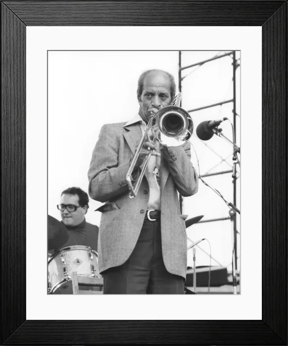 Framed Print : Vic Dickenson, Capital Radio Jazz Festival, Alexandra Palace, London, 1979 Framed Print : Vic Dickenson, Capital Radio Jazz Festival, Alexandra Palace, London, 1979