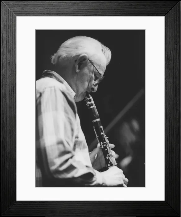 Framed Print : Jimmy Guiffre, c1995. Creator: Brian Foskett Framed Print : Jimmy Guiffre, c1995. Creator: Brian Foskett
