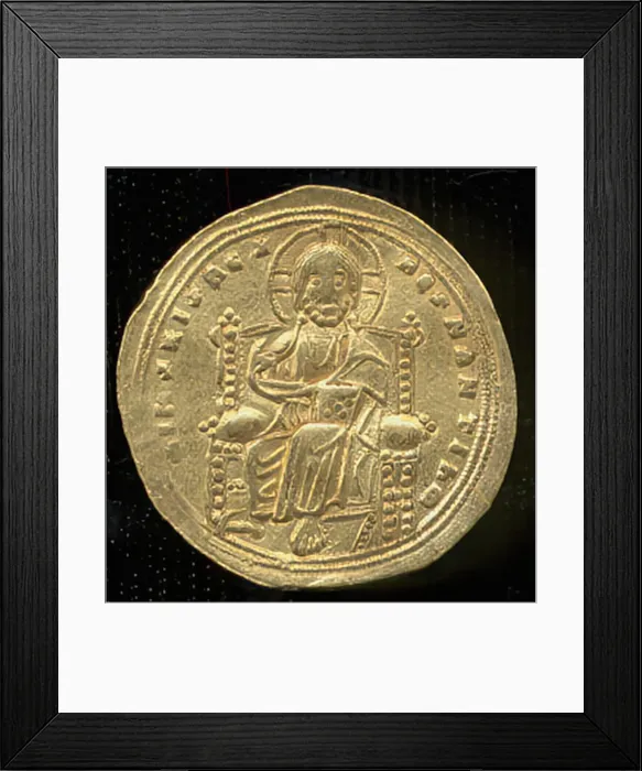 Framed Print : Histamenon of Romanos III Argyros, Byzantine, 1028-34. Creator: Unknown Framed Print : Histamenon of Romanos III Argyros, Byzantine, 1028-34. Creator: Unknown