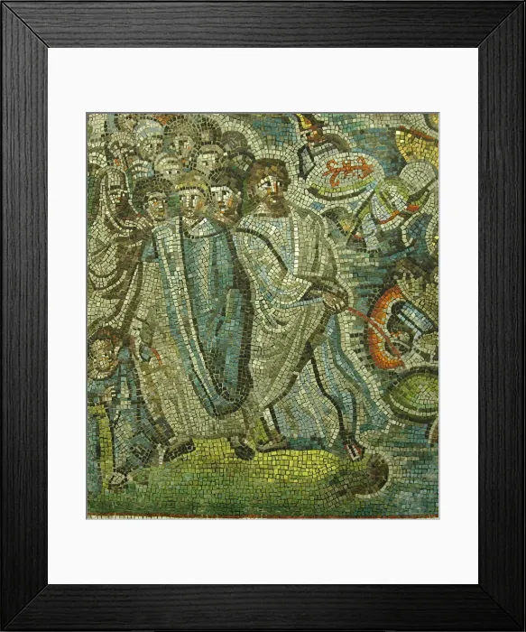 Framed Print : Passage of the Red Sea, Byzantine, early 20th century (original dated 5th century) Framed Print : Passage of the Red Sea, Byzantine, early 20th century (original dated 5th century)