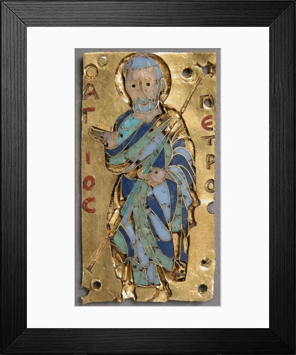 Framed Print : Plaque with Saint Peter, Byzantine, 11th century. Creator: Unknown Framed Print : Plaque with Saint Peter, Byzantine, 11th century. Creator: Unknown