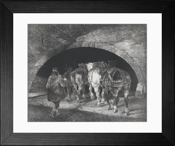 Framed Print : Entrance to the Adelphi Wharf, 1821. Creators: Theodore Gericault Framed Print : Entrance to the Adelphi Wharf, 1821. Creators: Theodore Gericault
