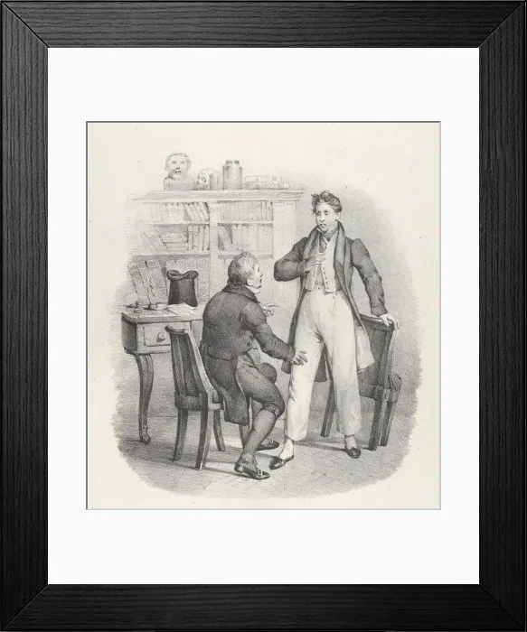 Framed Print : Chap. VIII: Comment Docteur! (What, Doctor?), 1824. Creator: Victor Adam Framed Print : Chap. VIII: Comment Docteur! (What, Doctor?), 1824. Creator: Victor Adam