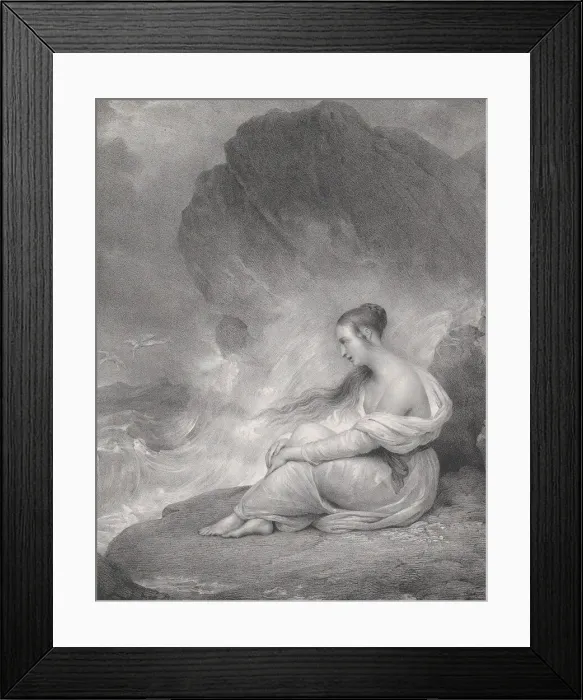 Framed Print : Despair, 1830-58. Creator: Zephirin Felix Jean Marius Belliard Framed Print : Despair, 1830-58. Creator: Zephirin Felix Jean Marius Belliard
