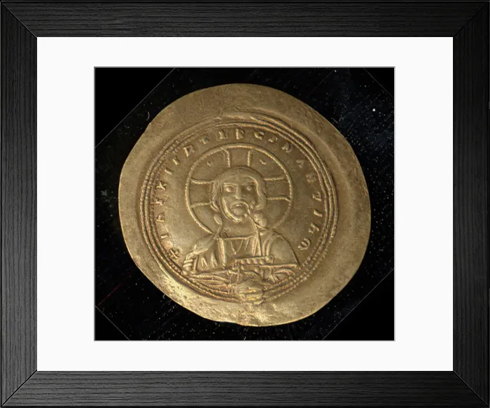 Framed Print : Histamenon of Constantine IX Monomachos (1042-55), Byzantine, 1042-55. Creator: Unknown Framed Print : Histamenon of Constantine IX Monomachos (1042-55), Byzantine, 1042-55. Creator: Unknown