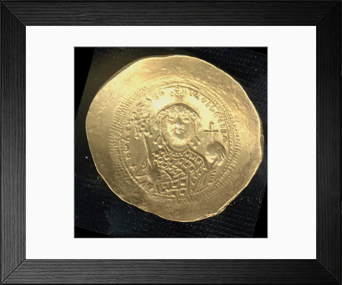Framed Print : Histamenon of Constantine IX Monomachos (1042-55), Byzantine, ca. 1042-55 Framed Print : Histamenon of Constantine IX Monomachos (1042-55), Byzantine, ca. 1042-55