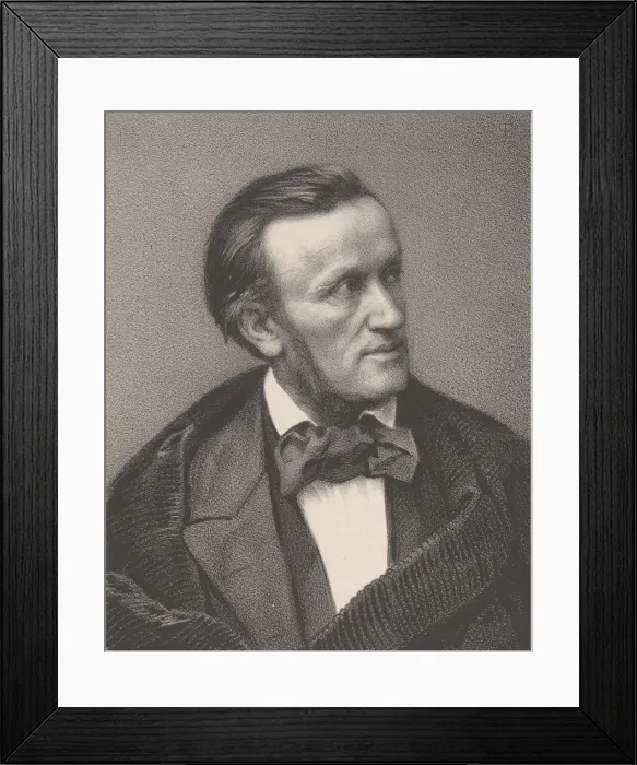 Framed Print : Portrait of Richard Wagner, 19th century. Creator: Unknown Framed Print : Portrait of Richard Wagner, 19th century. Creator: Unknown