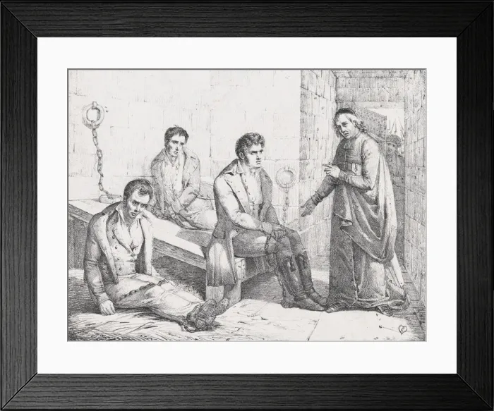 Framed Print : Visit of a Clergyman to Bastide, Sausion, and Collard, ca. 1825 Framed Print : Visit of a Clergyman to Bastide, Sausion, and Collard, ca. 1825