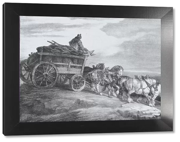 The Coal Waggon [sic. ], 1821. Creator: Theodore Gericault
