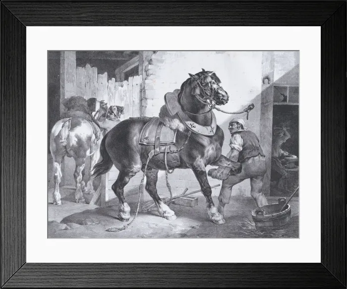 Framed Print : The French Blacksmith, 1822. Creator: Theodore Gericault Framed Print : The French Blacksmith, 1822. Creator: Theodore Gericault