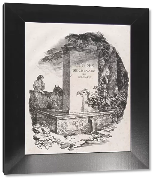 Watering Trough, Title Page of 'Studies of Horses'(Etudes de Chevaux), 1822