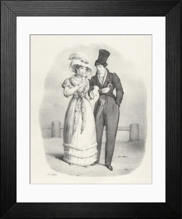 Framed Print : Chap. V: C est une femme honnete (She is an honest woman), 1824 Framed Print : Chap. V: C est une femme honnete (She is an honest woman), 1824