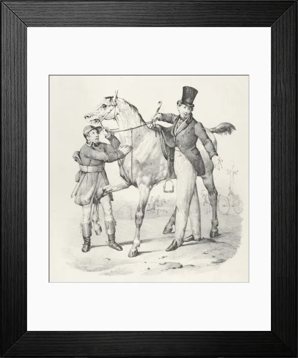 Framed Print : Chap. VI: Je ne pouvais pas aller apied (I no longer walk anywhere), 1824 Framed Print : Chap. VI: Je ne pouvais pas aller apied (I no longer walk anywhere), 1824