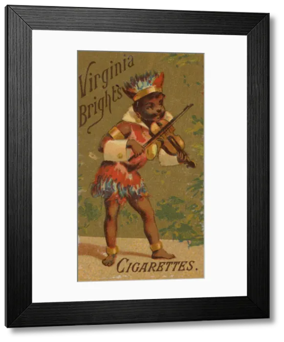 Framed Print : From the Girls and Children series (N64) promoting Virginia Brights Cigarettes for Allen Framed Print : From the Girls and Children series (N64) promoting Virginia Brights Cigarettes for Allen