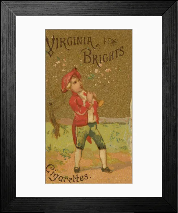Framed Print : From the Girls and Children series (N64) promoting Virginia Brights Cigarettes for Allen Framed Print : From the Girls and Children series (N64) promoting Virginia Brights Cigarettes for Allen