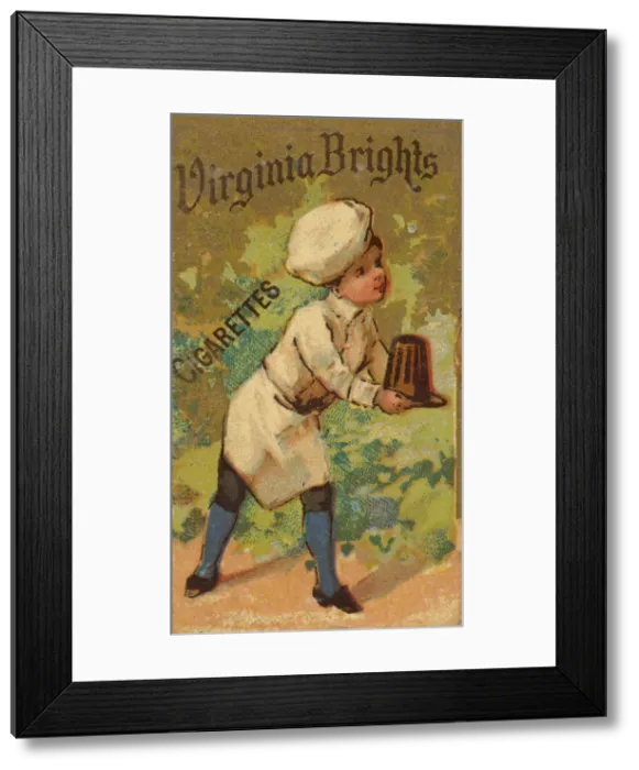 Framed Print : From the Girls and Children series (N64) promoting Virginia Brights Cigarettes for Allen Framed Print : From the Girls and Children series (N64) promoting Virginia Brights Cigarettes for Allen