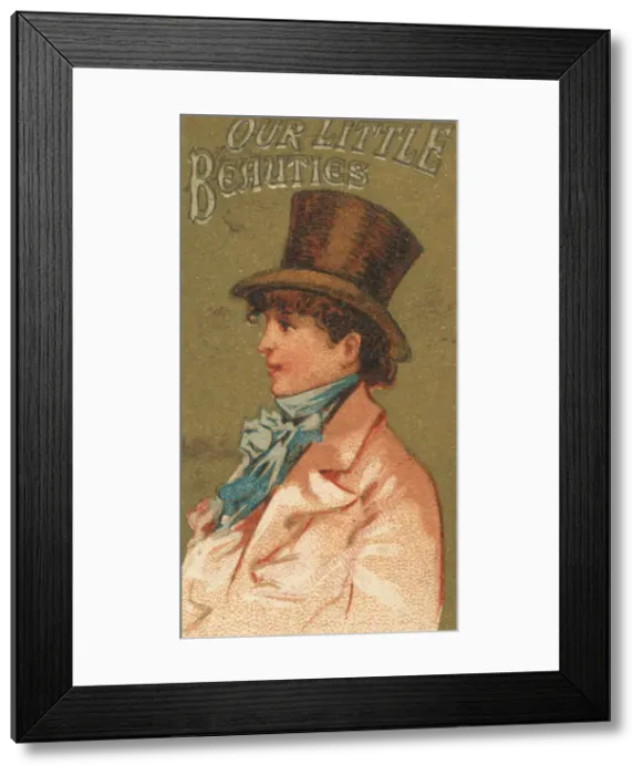 Framed Print : From the Girls and Children series (N58) promoting Our Little Beauties Cigarettes for Framed Print : From the Girls and Children series (N58) promoting Our Little Beauties Cigarettes for