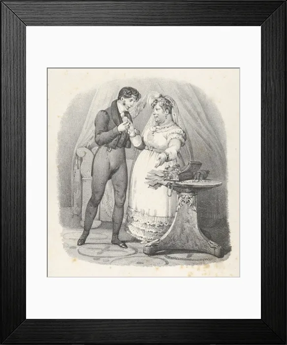 Framed Print : Chap. XVII: Il faut faire une Fin! Je lepouse (It must end! I am married), 1824 Framed Print : Chap. XVII: Il faut faire une Fin! Je lepouse (It must end! I am married), 1824