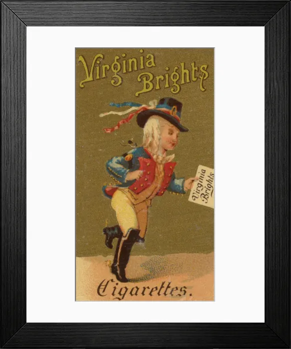 Framed Print : From the Girls and Children series (N64) promoting Virginia Brights Cigarettes for Allen Framed Print : From the Girls and Children series (N64) promoting Virginia Brights Cigarettes for Allen