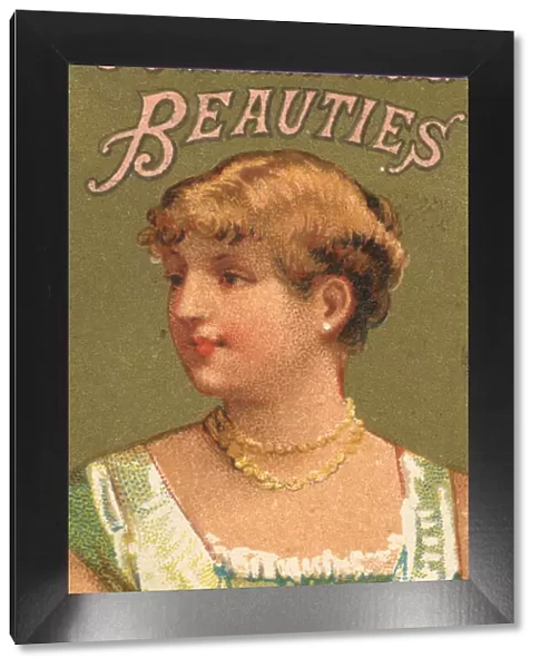 From the Girls and Children series (N58) promoting Our Little Beauties Cigarettes for