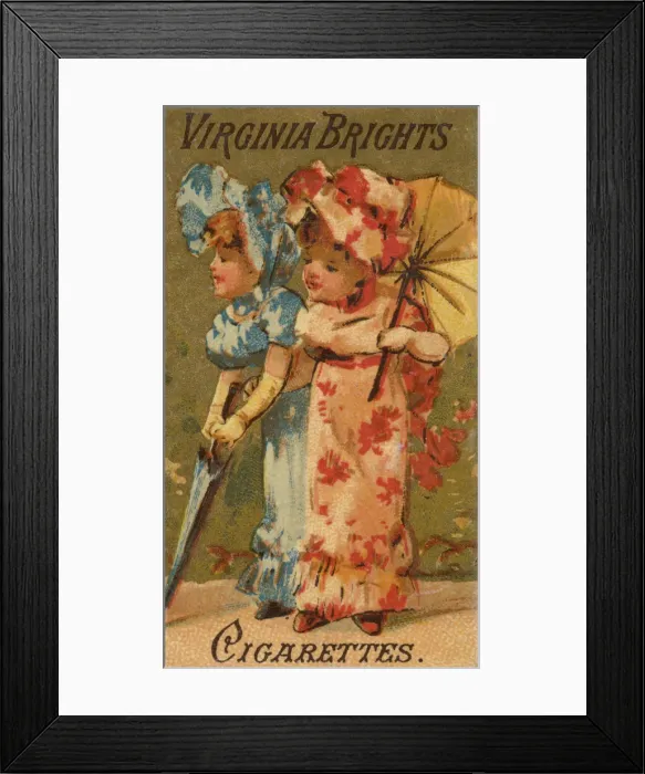 Framed Print : From the Girls and Children series (N64) promoting Virginia Brights Cigarettes for Allen Framed Print : From the Girls and Children series (N64) promoting Virginia Brights Cigarettes for Allen