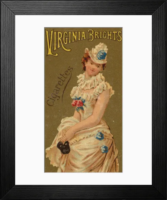 Framed Print : From the Girls and Children series (N64) promoting Virginia Brights Cigarettes for Allen Framed Print : From the Girls and Children series (N64) promoting Virginia Brights Cigarettes for Allen